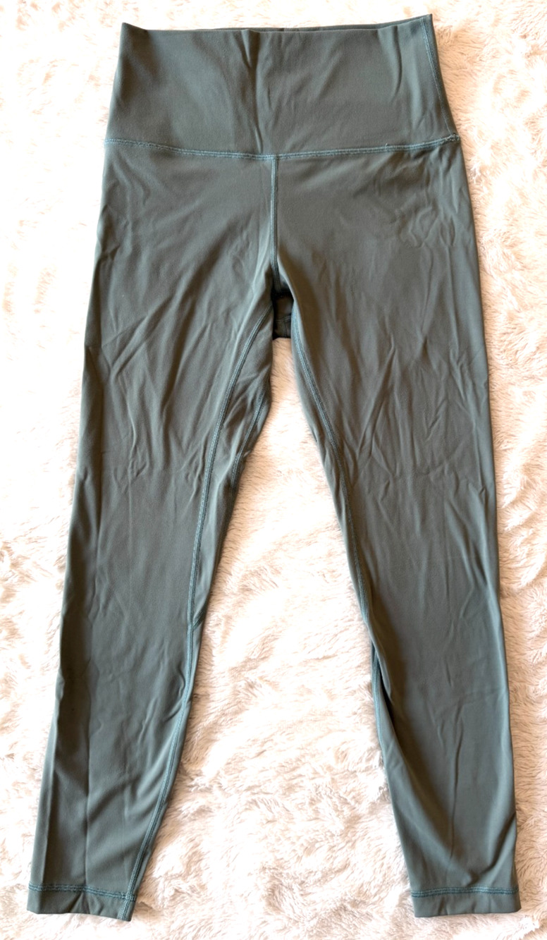 HeyNuts Essential 4/6 Leggings High Waisted Everglade Teal Women’s Small S 4/6